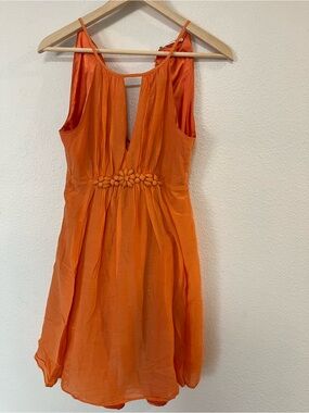 Esley coral Satin Camisole Dress silk cotton party dress beach wedding